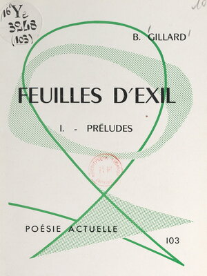 cover image of Feuilles d'exil, 1
